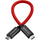 Kondor Blue USB C to USB C High Speed Cable for SSD Recording (8.5") (Cardinal Red)