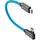 Kondor Blue USB C to USB C Cable for SSD Recording & Charging - 8K Data and Power Delivery (Right Angle)(8.5")