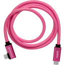 Kondor Blue iJustine Pink USB C 3.1 Data and Charging Cable 10Gb/s Data Speed & 100W Power Delivery (3 FT)