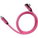Kondor Blue iJustine Pink USB C 3.1 Data and Charging Cable 10Gb/s Data Speed & 100W Power Delivery (3 FT)