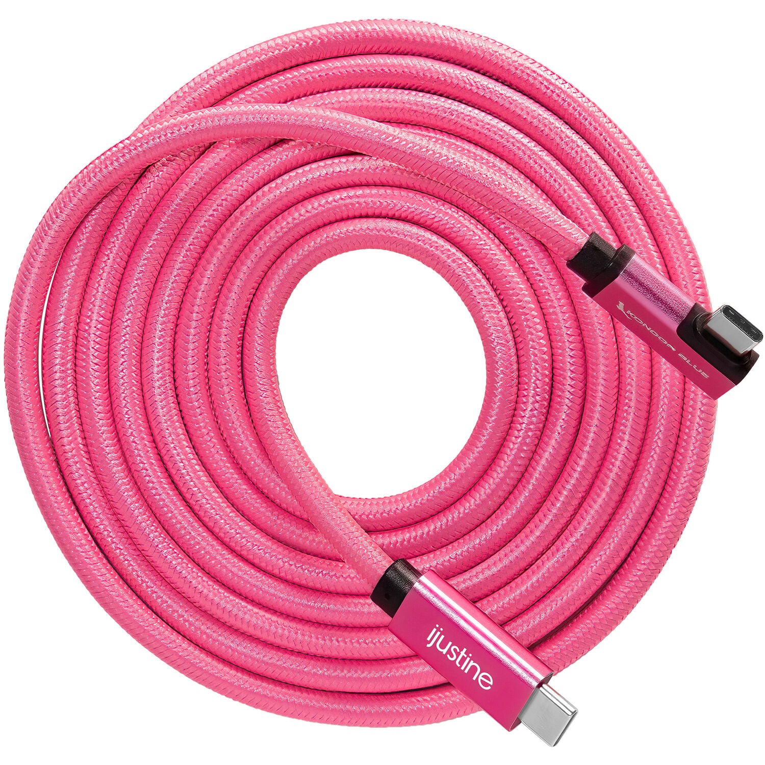 Kondor Blue iJustine Pink USB C 3.1 Data and Charging Cable 10Gb/s Data Speed & 100W Power Delivery (6 FT)