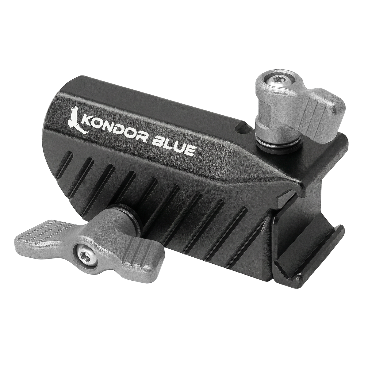 Kondor Blue Baby Pin 5/8" Récepteur à broche vers adaptateur de pince NATO pour supports d'éclairage et moniteurs (Raven Noir)