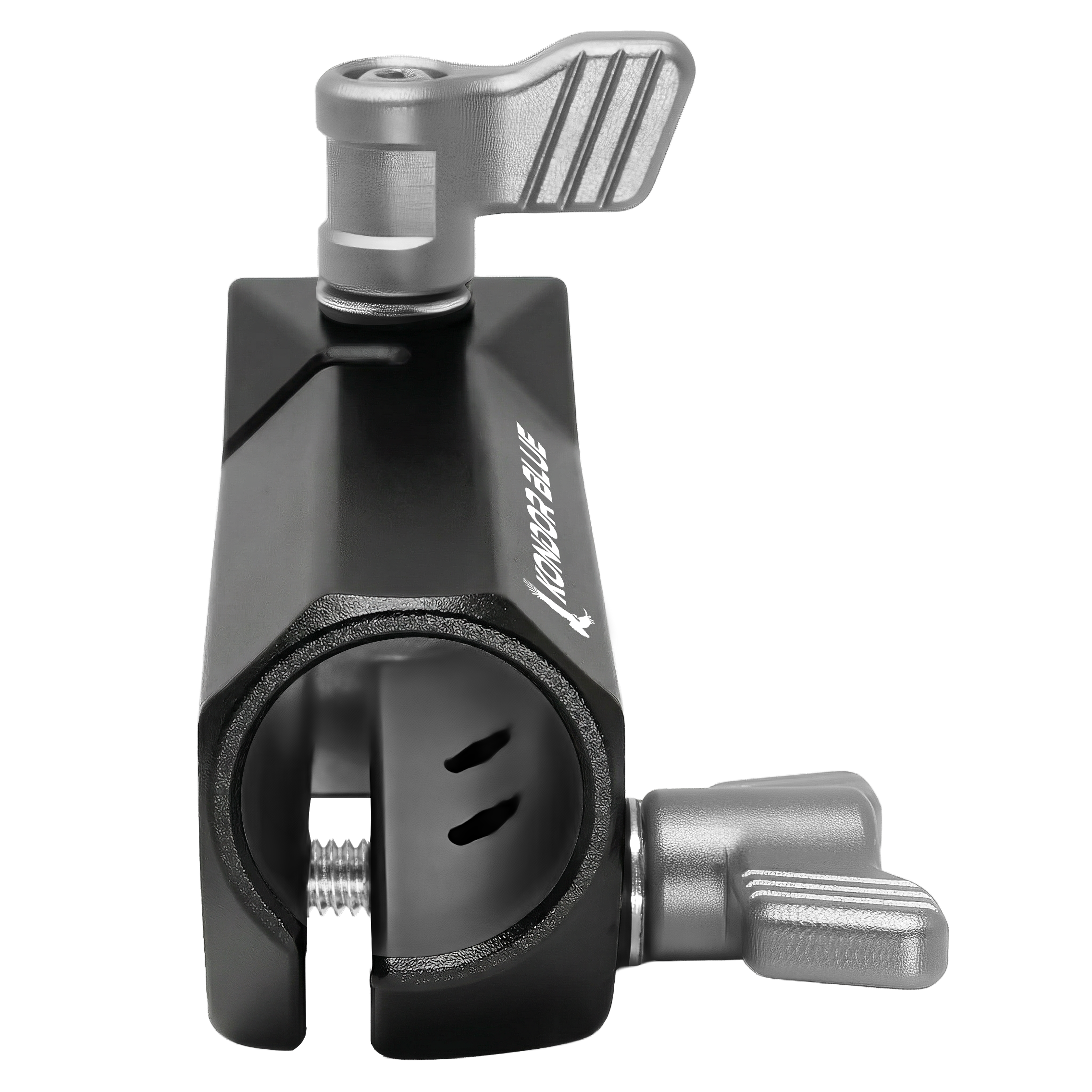 Kondor Blue Baby Pin 5/8" Récepteur à broche vers adaptateur de pince NATO pour supports d'éclairage et moniteurs (Raven Noir)