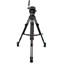 Cartoni Focus 22 Tripod System with 2-Stage Aluminum Legs, Mid-Level Spreader, and Bag