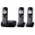 Panasonic KXTG443K cordless phone 3 handset with answering system