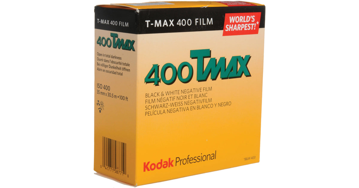 Kodak Professional T-Max 400 Black and White Negative Film (35mm Roll Film, 100' Roll)