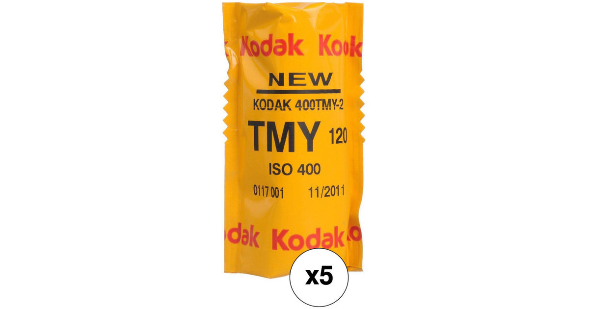 Kodak Professional T-Max 400 Black and White Negative Film (120 Roll Film, 5-Pack)