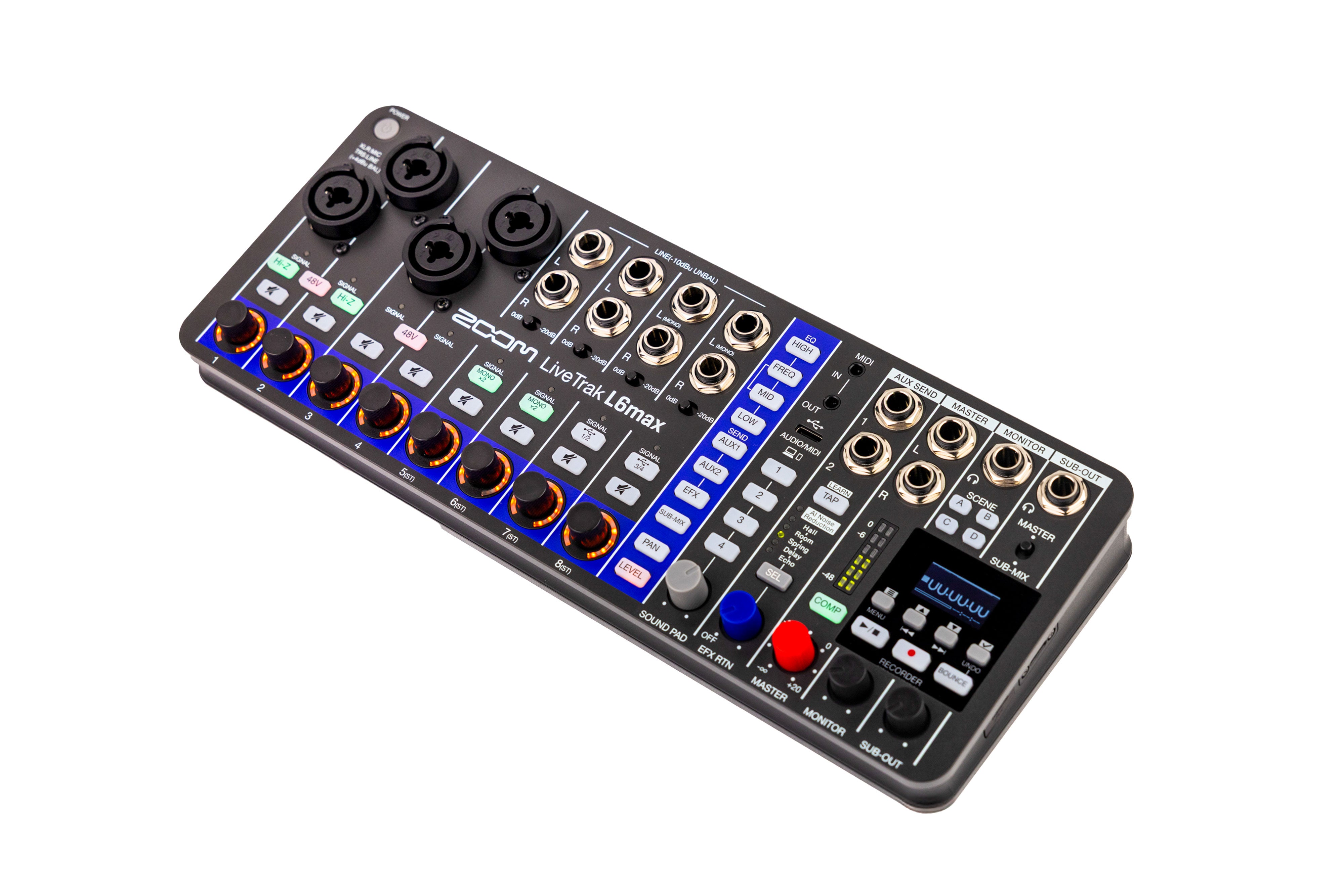 Zoom LiveTrak L6max Digital Mixer/Recorder ZL6MAX 4515260030033