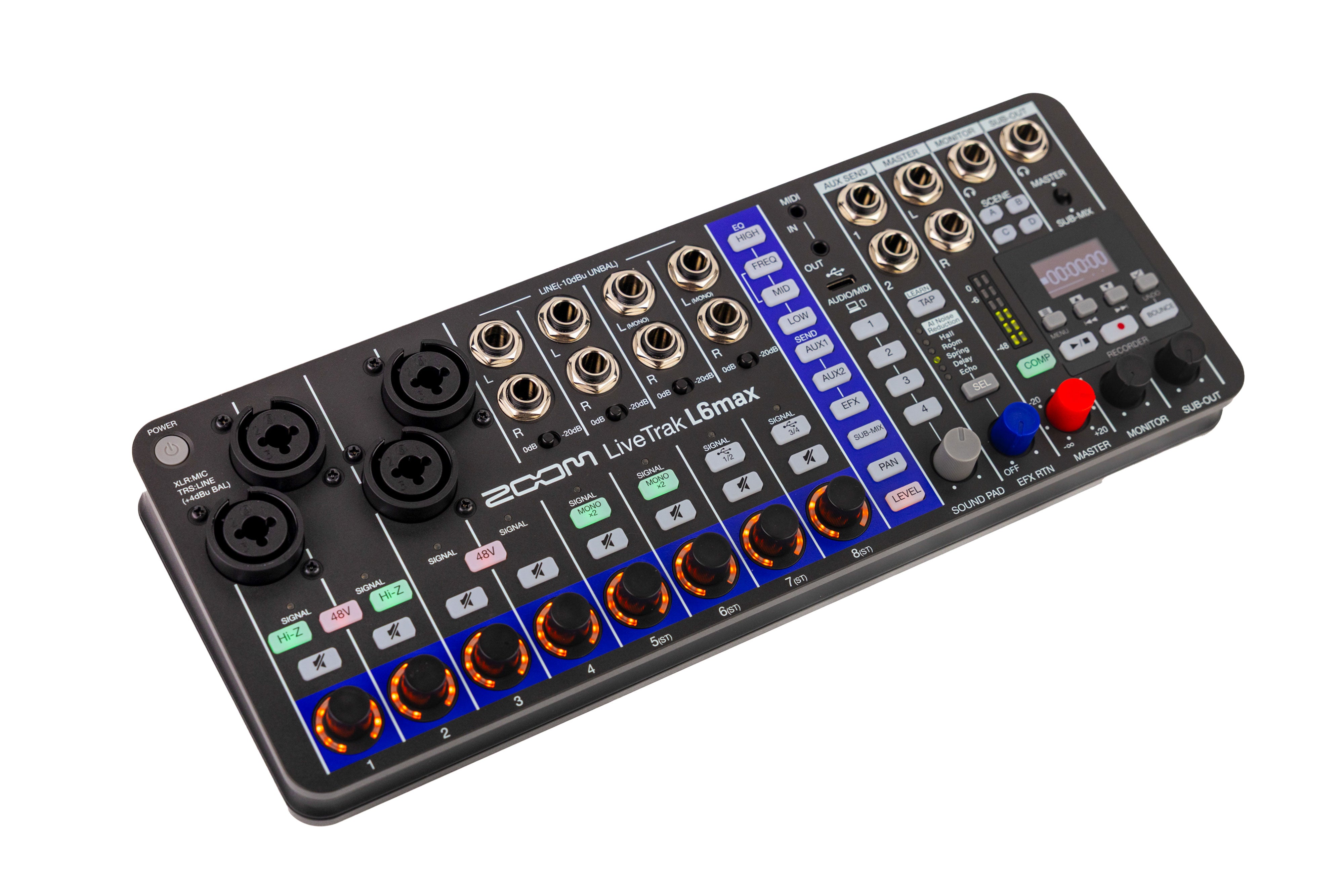 Zoom LiveTrak L6max Digital Mixer/Recorder - Open Box