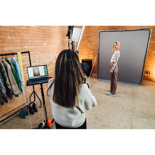 Manfrotto EzyFrame Background Set (Gray, 6.5 x 7.5')