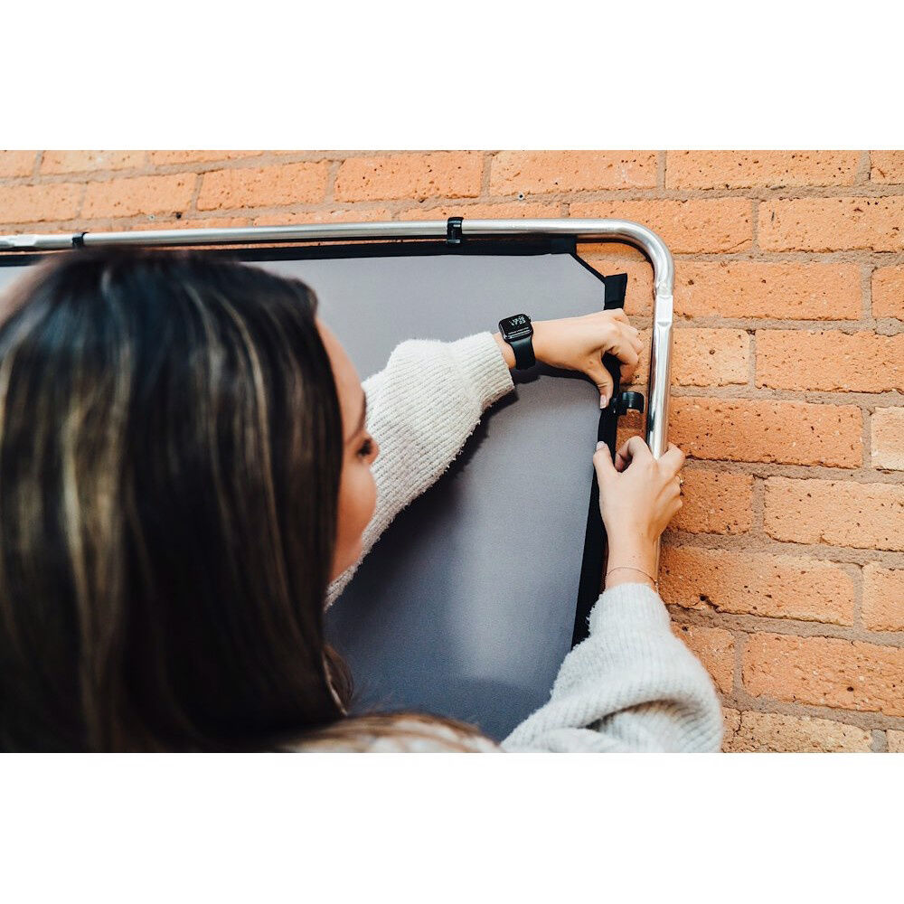 Manfrotto EzyFrame Background Set (Gray, 6.5 x 7.5')