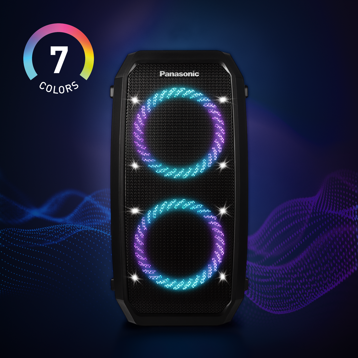 Enceinte portable Panasonic pour fêtes avec Bluetooth