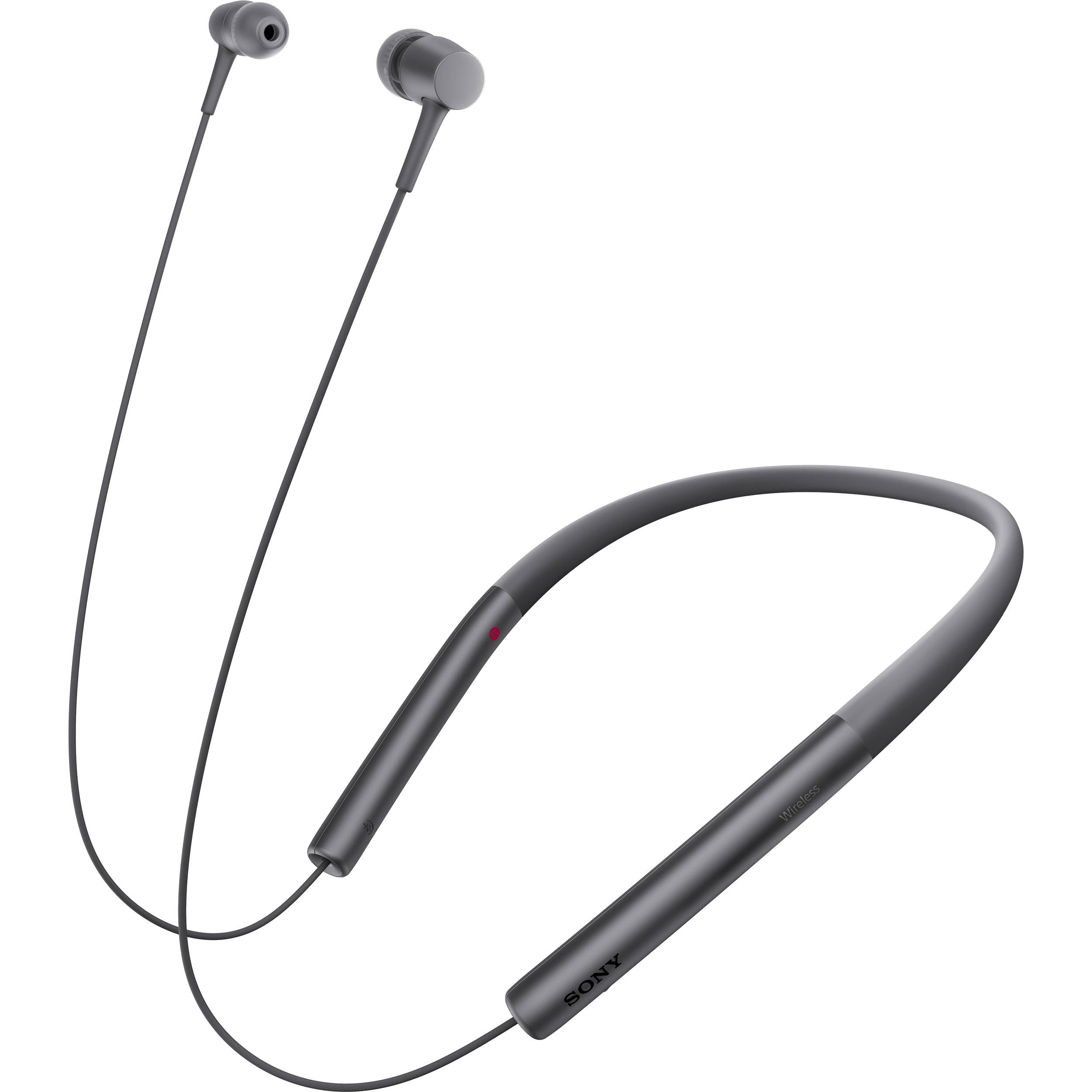 Sony MDR-EX750BT - Écouteurs avec micro - Ear - Montant derrière le cou - Wireless - Bluetooth - NFC - Charcoal Black