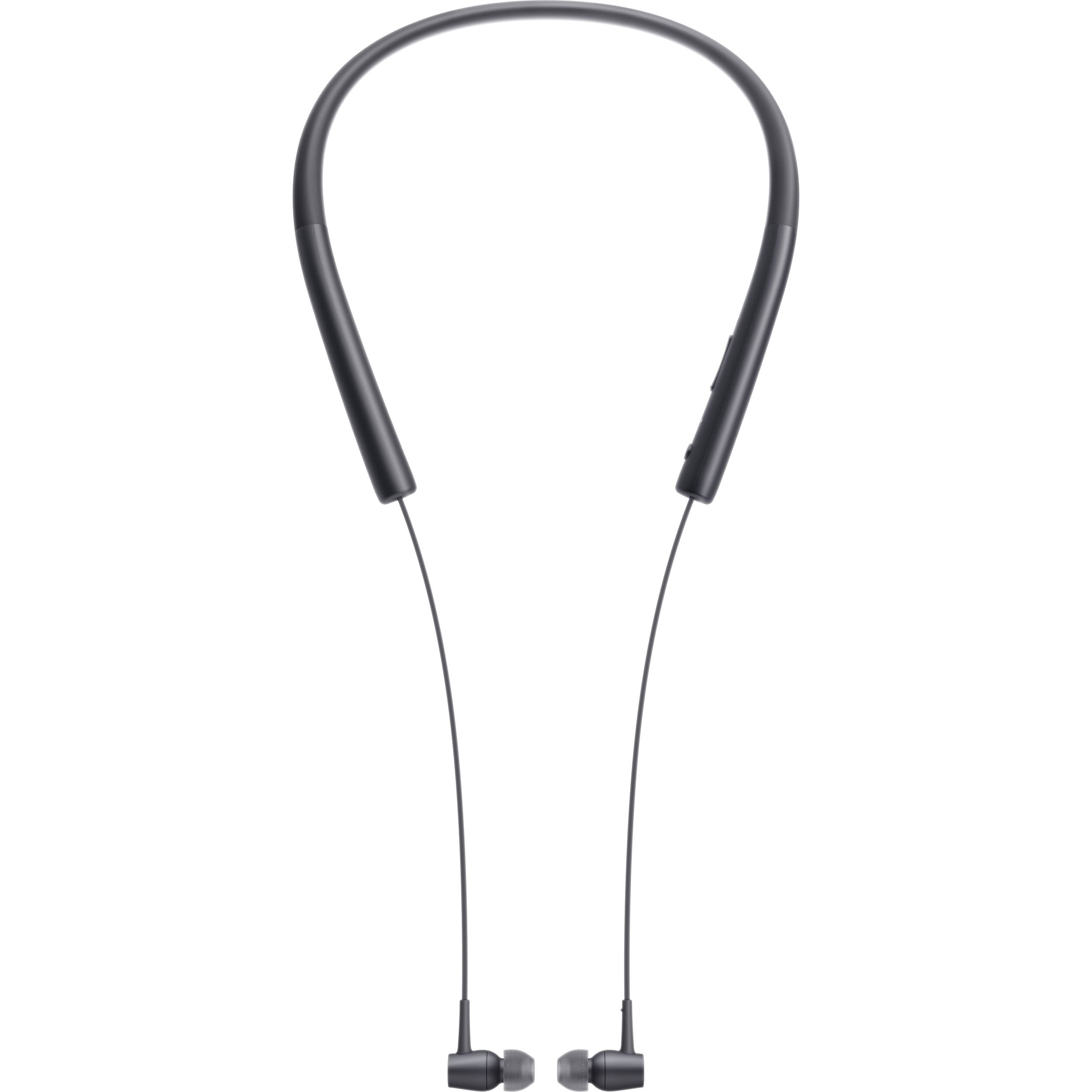Sony MDR-EX750BT - Écouteurs avec micro - Ear - Montant derrière le cou - Wireless - Bluetooth - NFC - Charcoal Black