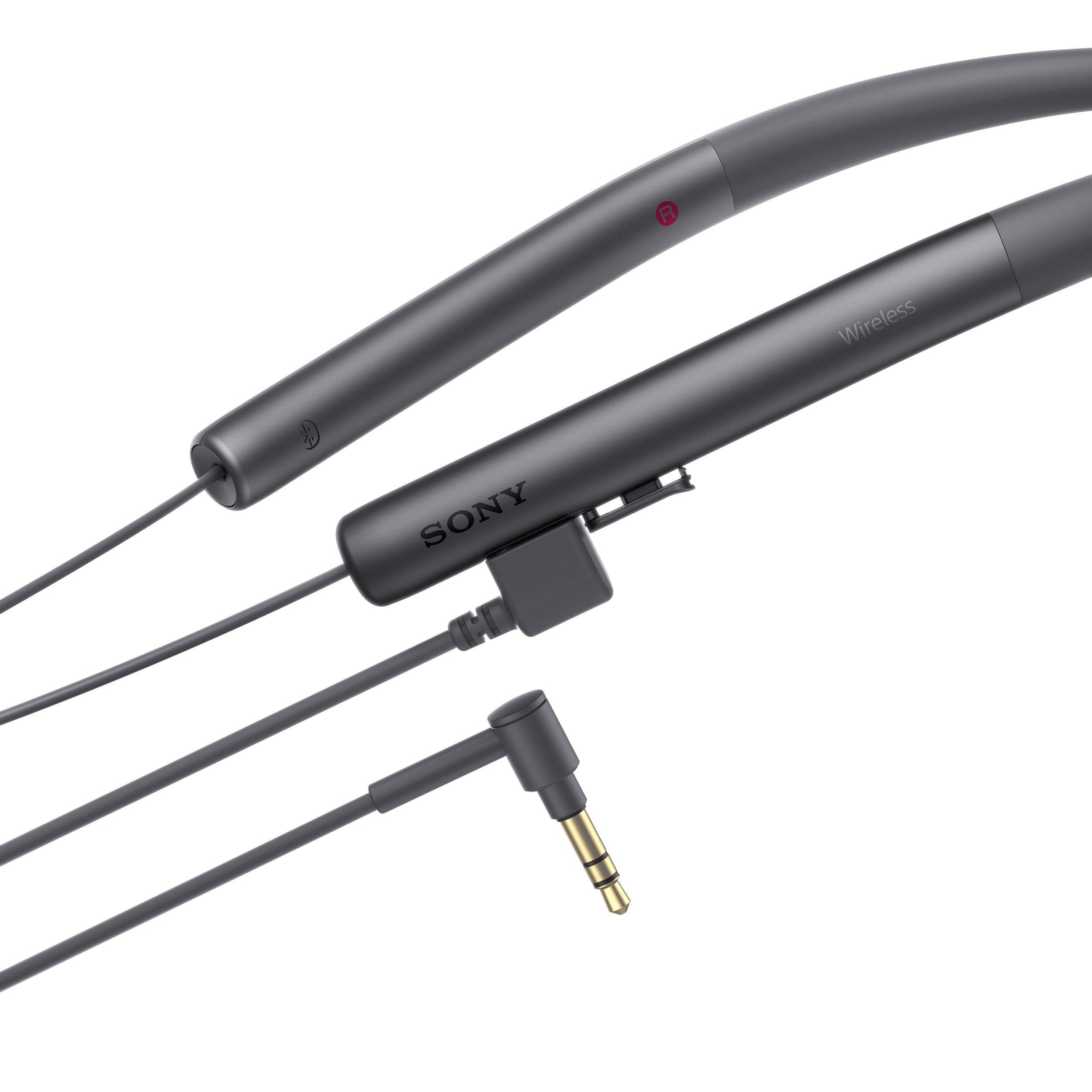 Sony MDR-EX750BT - Earphones with mic - in-ear - behind-the-neck mount - wireless - Bluetooth - NFC - charcoal black