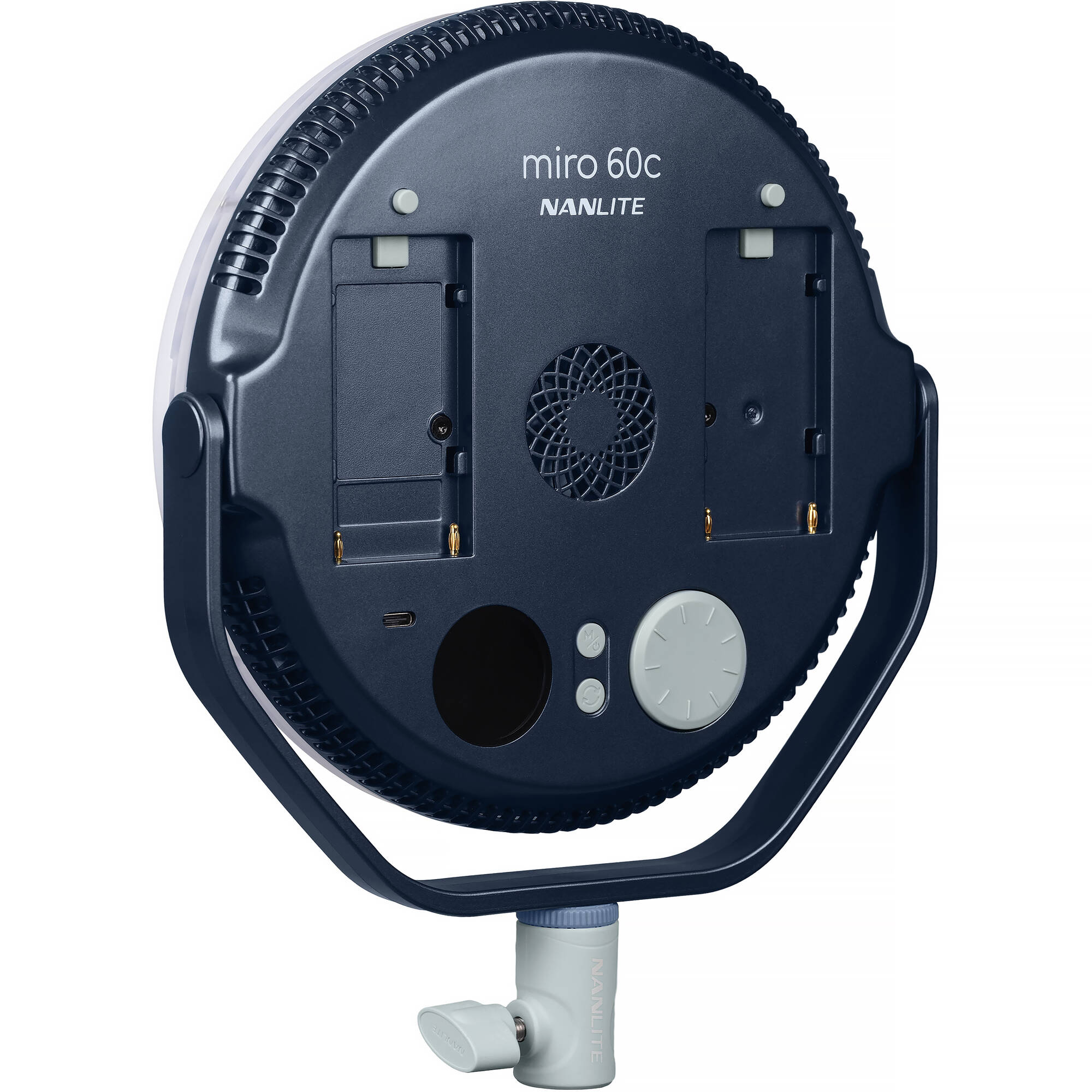 Nanlite miro 60c RGB Round LED Light Panel (Midnight Blue)