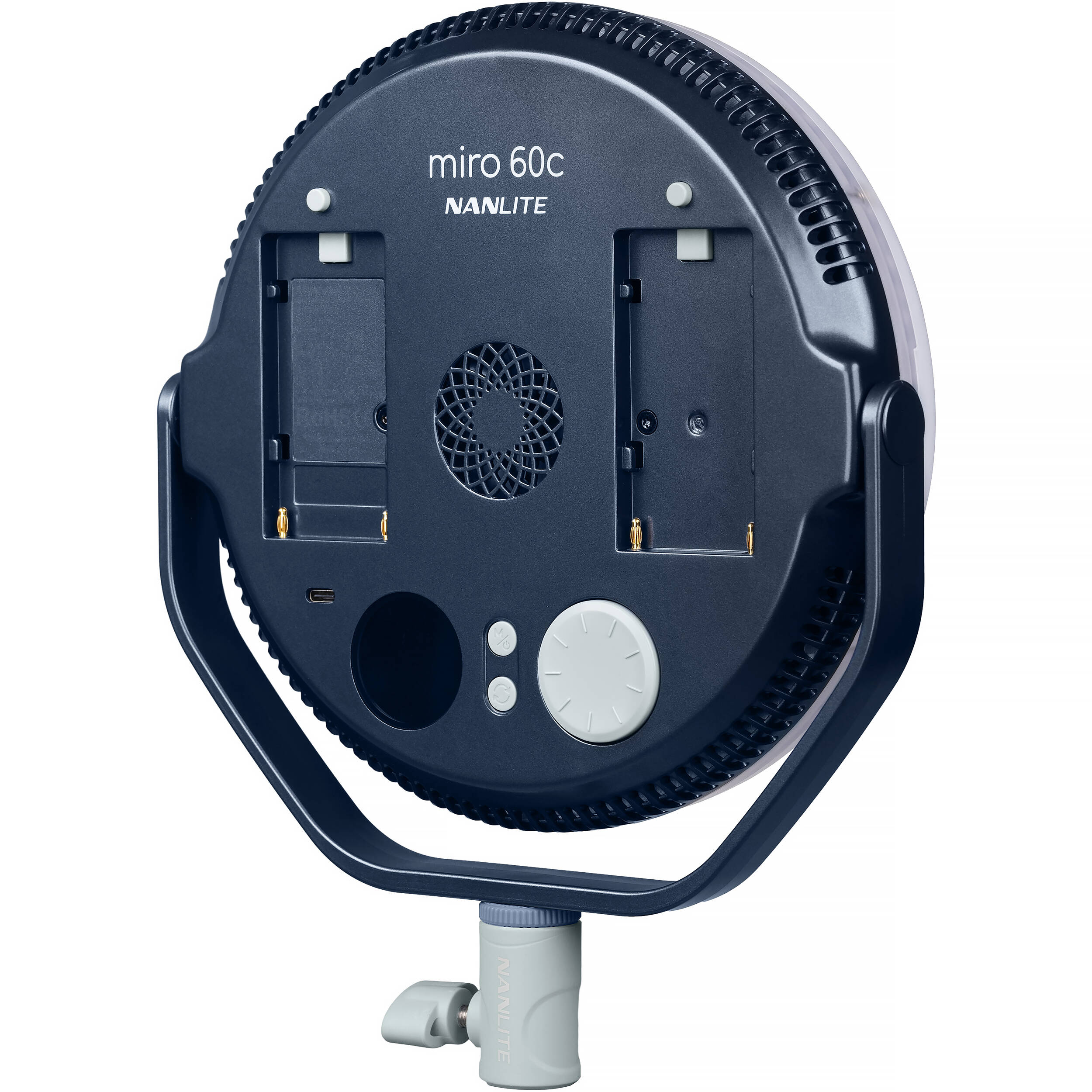 Nanlite miro 60c RGB Round LED Light Panel (Midnight Blue)