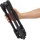Manfrotto Befree a avancé en tant que voyage en aluminium trépied avec serrures de levier et 494 tête de balle centrale