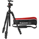 Manfrotto Befree a avancé en tant que voyage en aluminium trépied avec serrures de levier et 494 tête de balle centrale