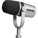 Shure Silver Podcasting Microphone w/USB-A & USB-C Cables