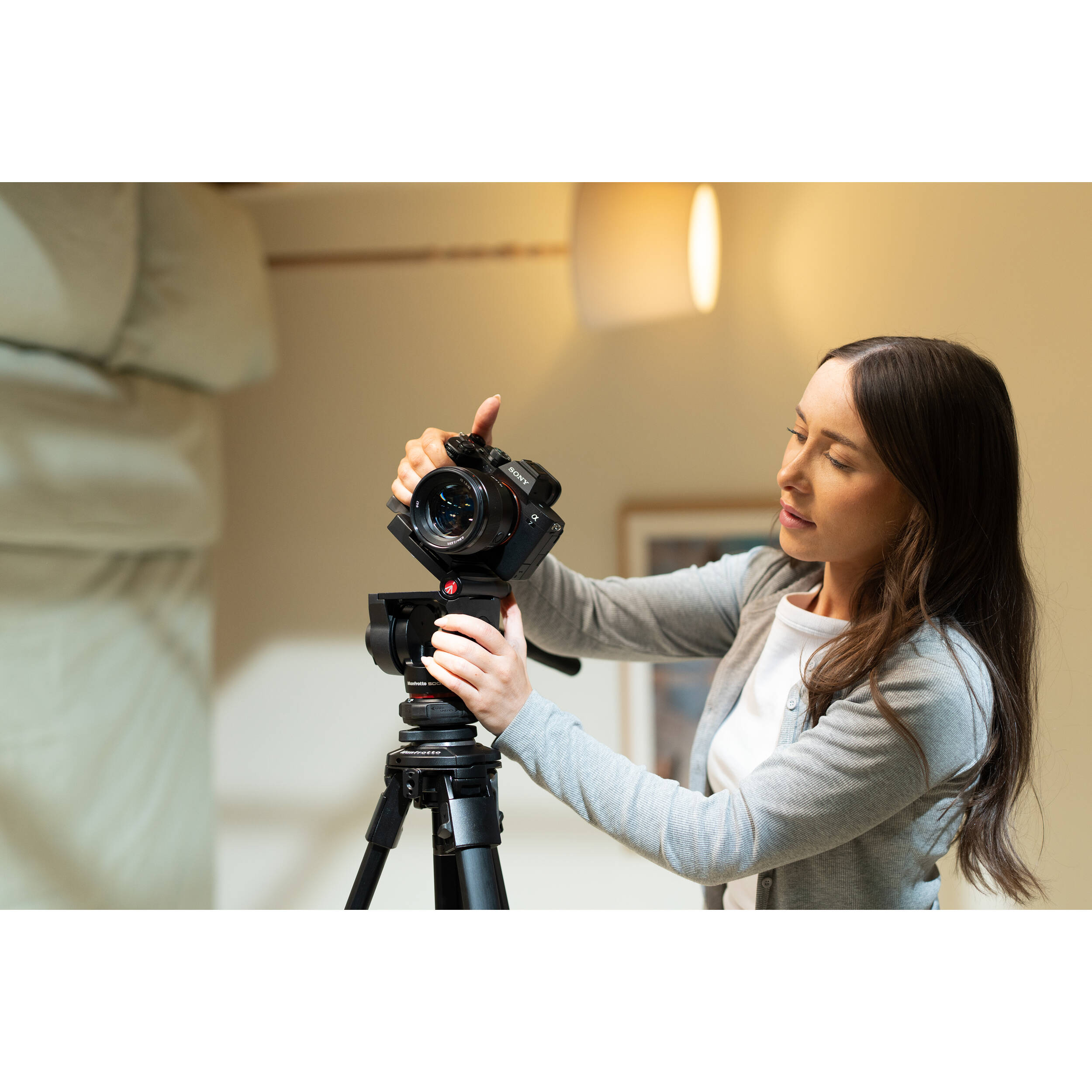 Manfrotto MVH500  Fluid Video Head MVH500AH with flat base - Open Box