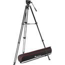 Tête fluide de Manfrotto 500x avec de l'aluminium trépied Trousse