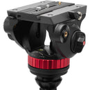 Manfrotto 4-Section Carbon Fiber Video Tripod Kit with Fluid Head