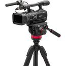 Vidéo en aluminium à 3 sections Manfrotto trépied Kit avec tête fluide