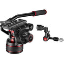 Manfrotto.  MVH608AH HEAD + MVTTWINMA TRIPOD + PADDED BAG