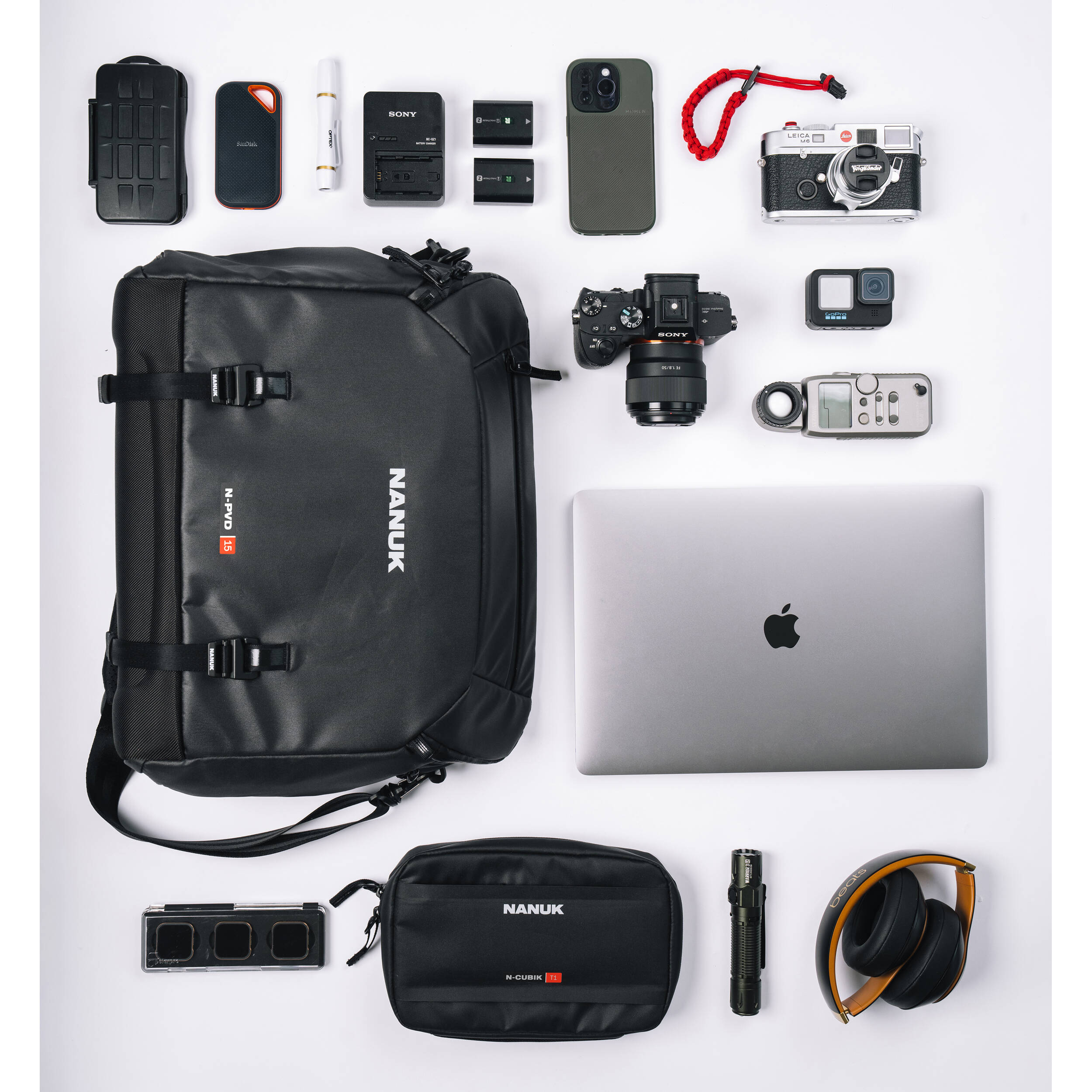 Nanuk N-PVD Camera & Drone Messenger Bag (Black, 15L)