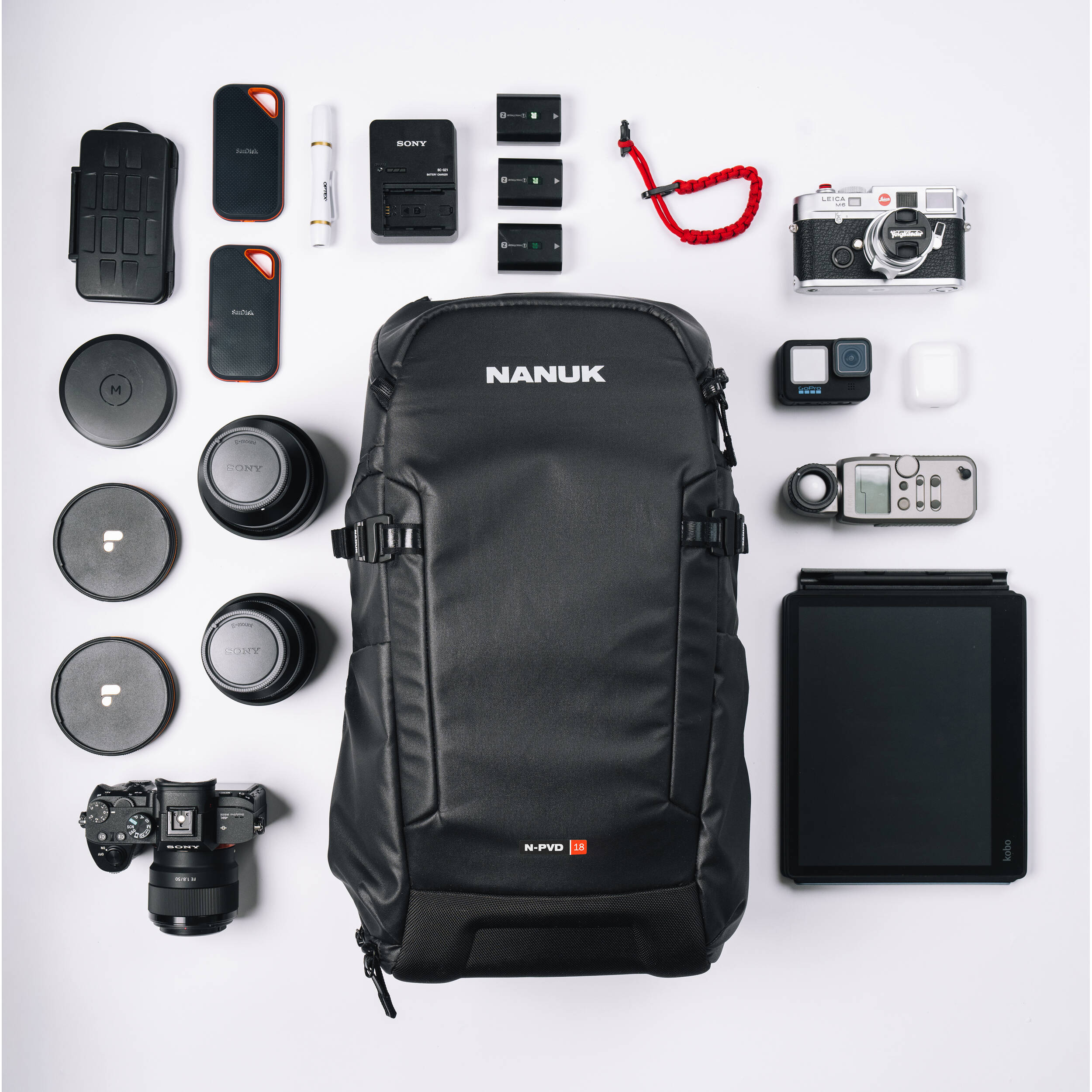 Nanuk N-PVD Backpack for Photo, Video, Drone, and Laptop (Black, 18L)