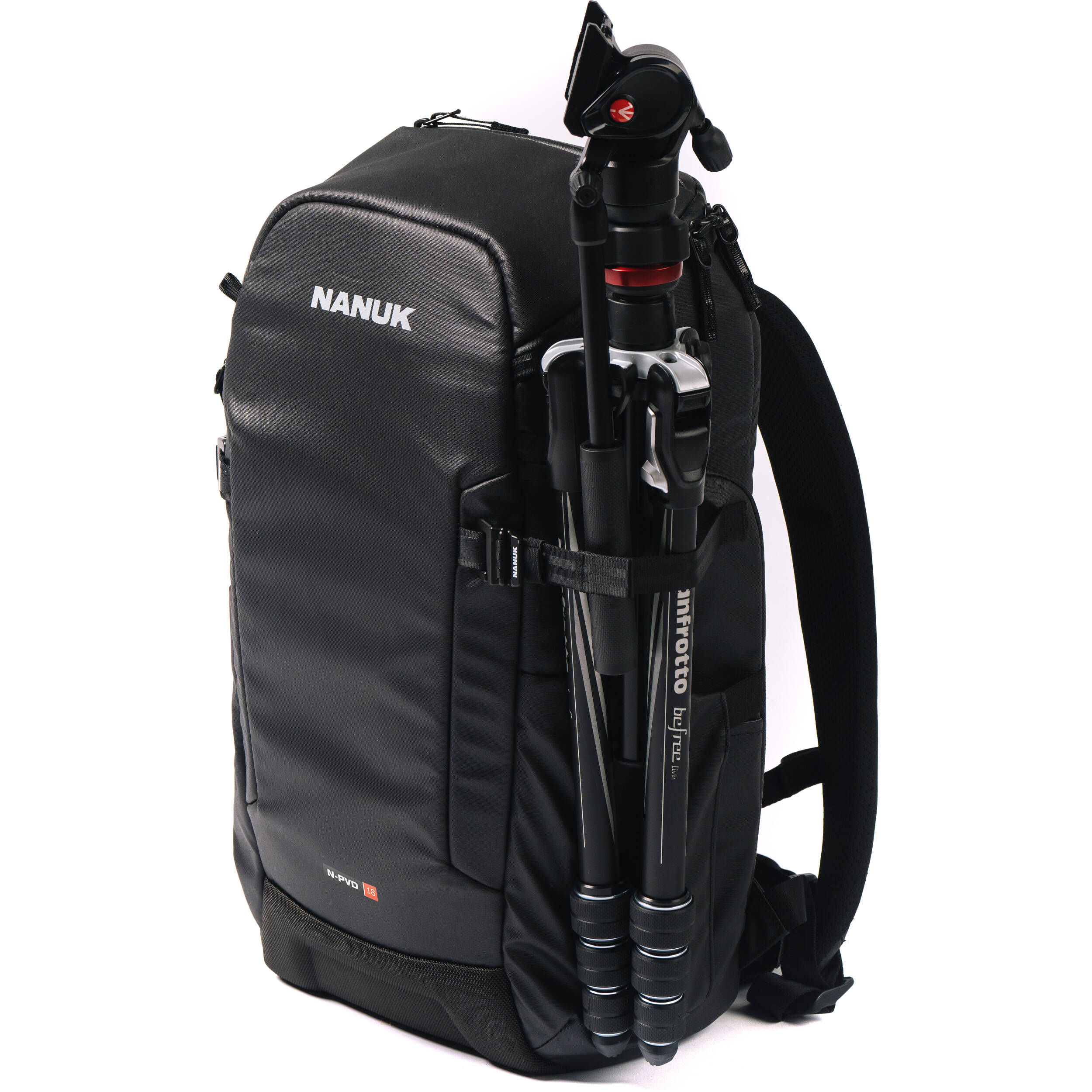 Nanuk N-PVD Backpack for Photo, Video, Drone, and Laptop (Black, 18L)