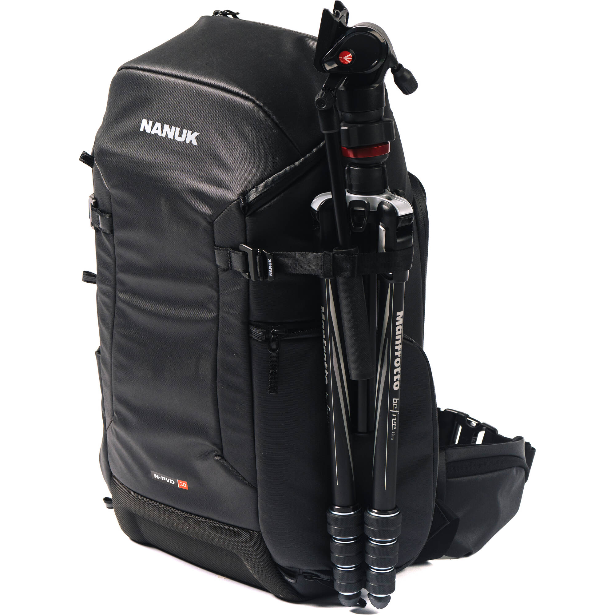 Nanuk N-PVD Backpack for Photo, Video, Drone, and Laptop (Black, 30L)