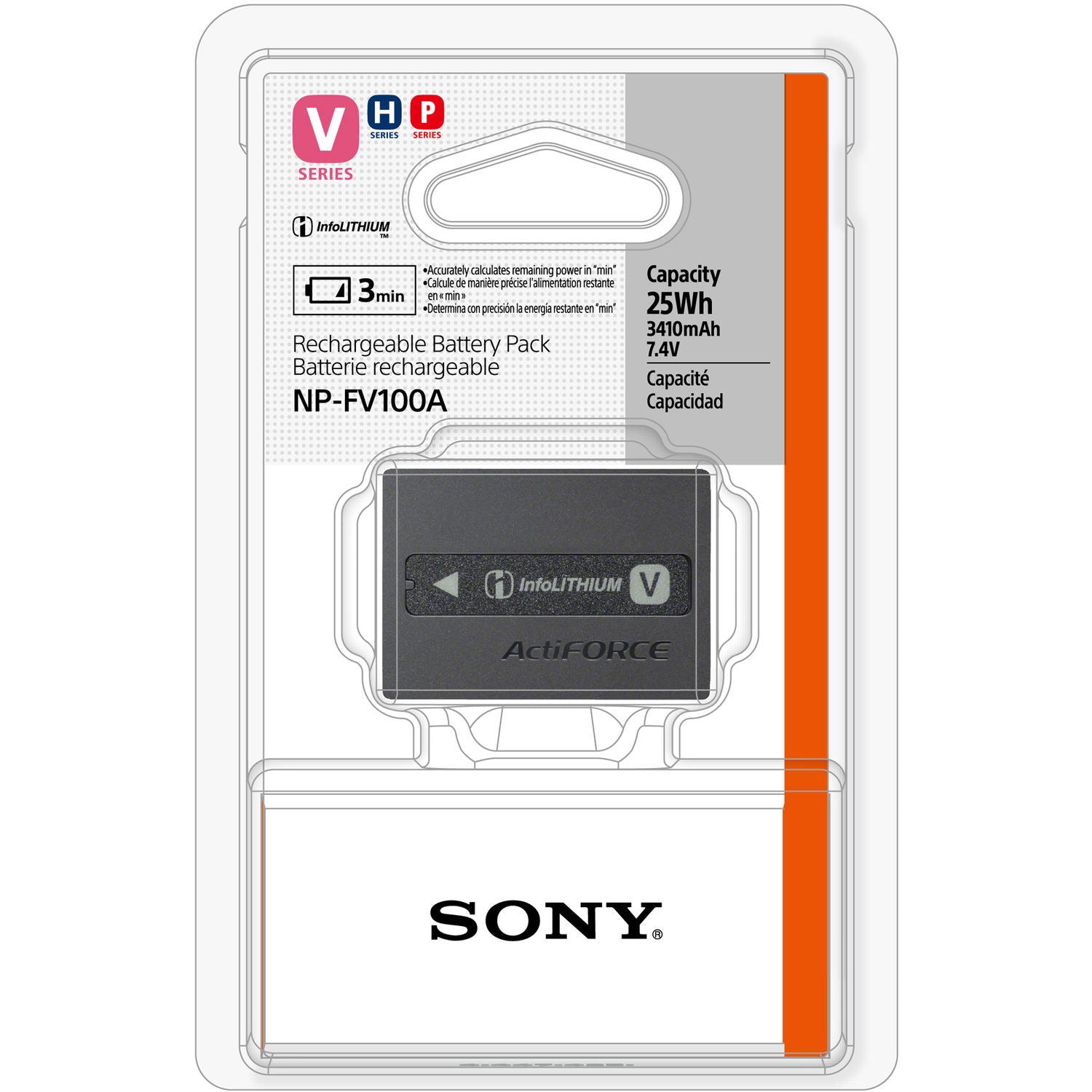 Sony NP-FV100 - Batterie de caméscope 1 x Li-ion 3900 MAH - Pour Handycam
