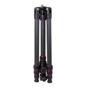 Optex Black Carbon Fiber  4 sections  travel tripod