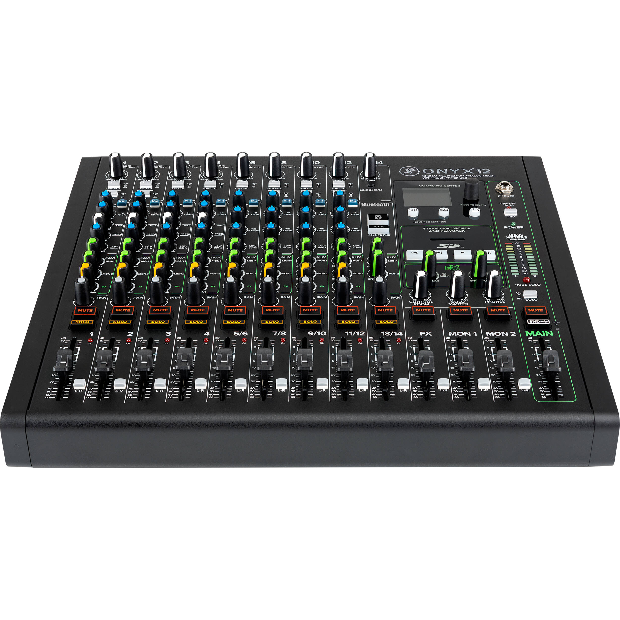 Mackie Onyx12 12-Channel Analog Mixer with USB Recording