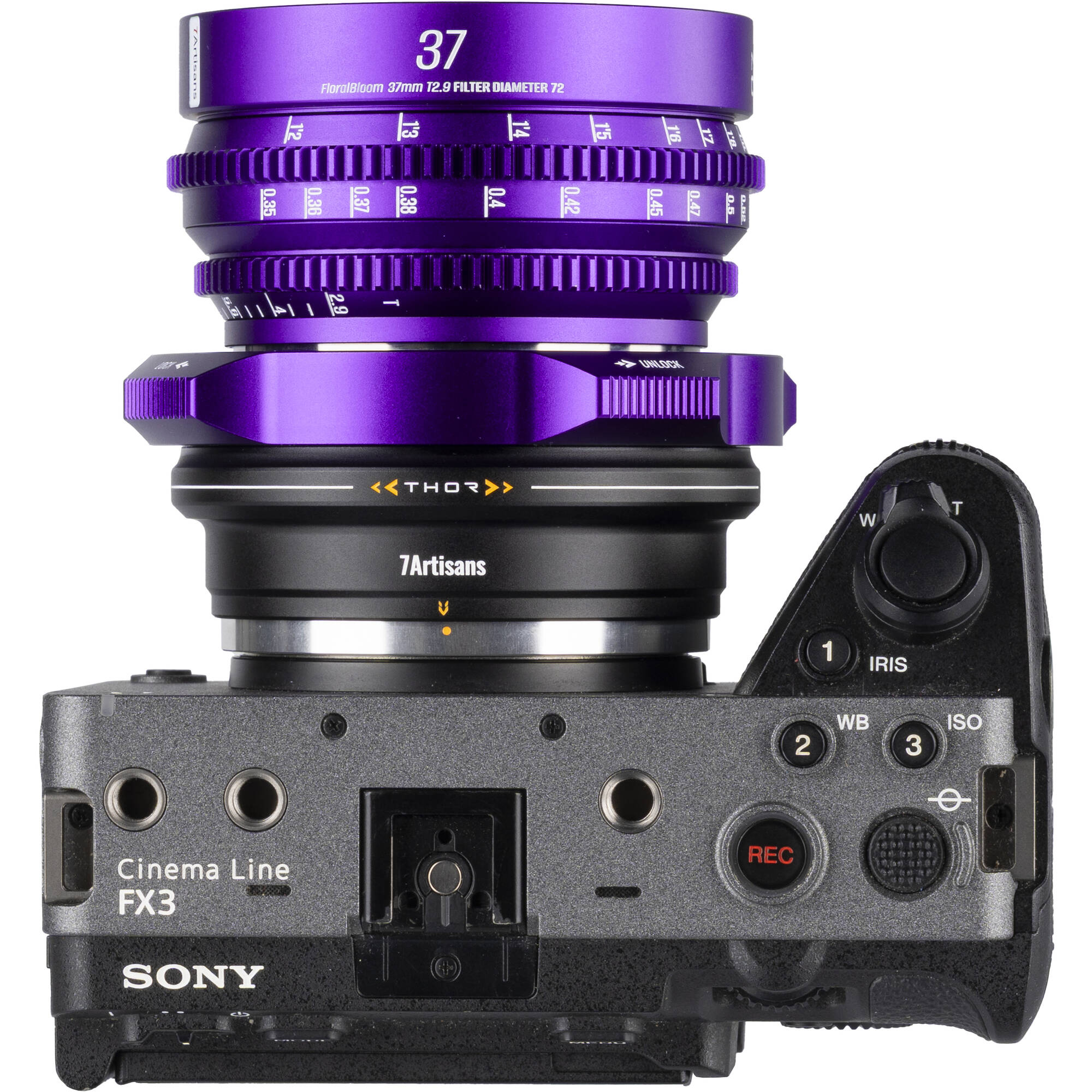 7Artisans 4-in-1 Adapter for PL Mount Lenses (Purple)