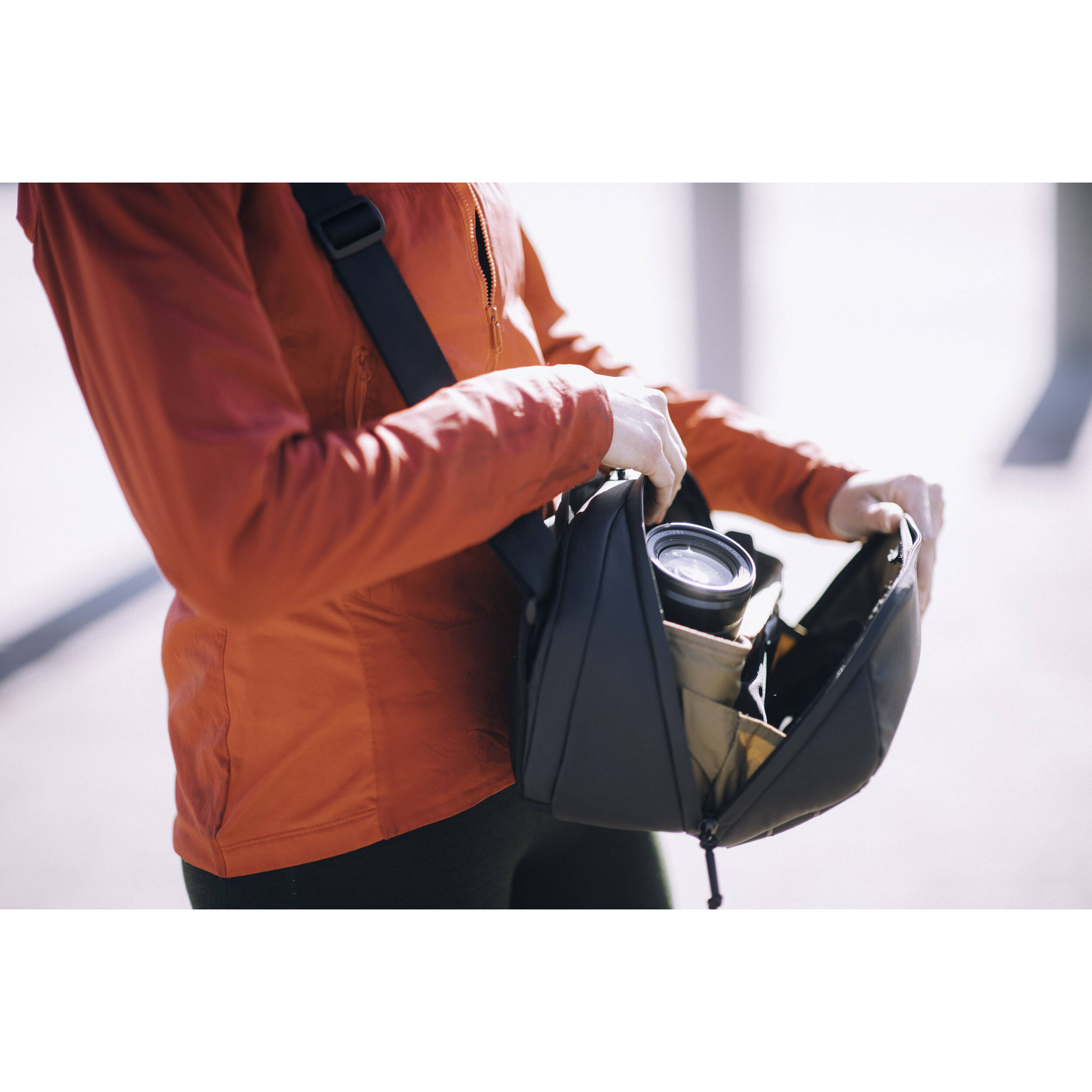 Nomatique McKinnon caméra Écharpe 8L - Noir