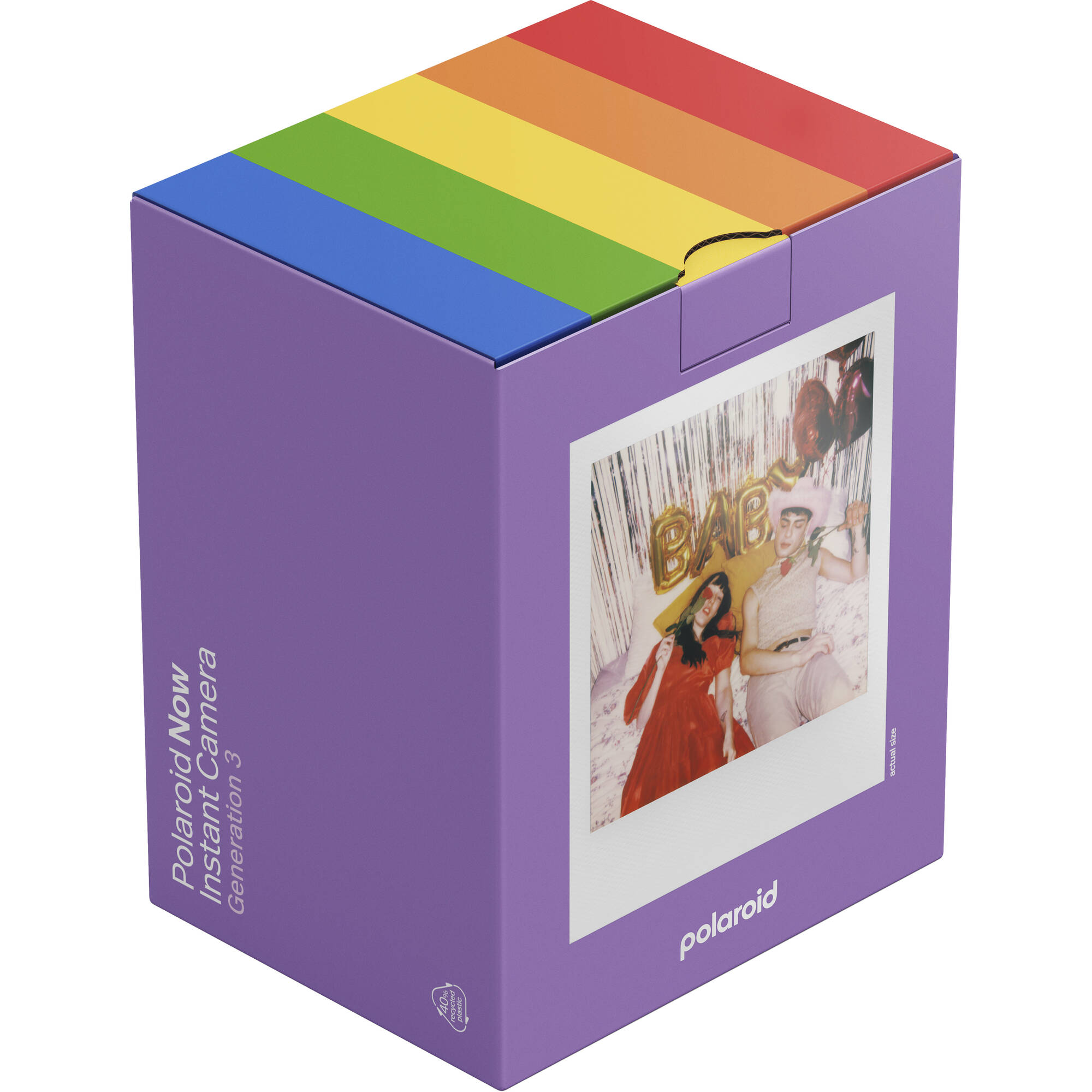 Polaroid Now Generation 3 i-Type Instant Camera Starter Set (Purple)