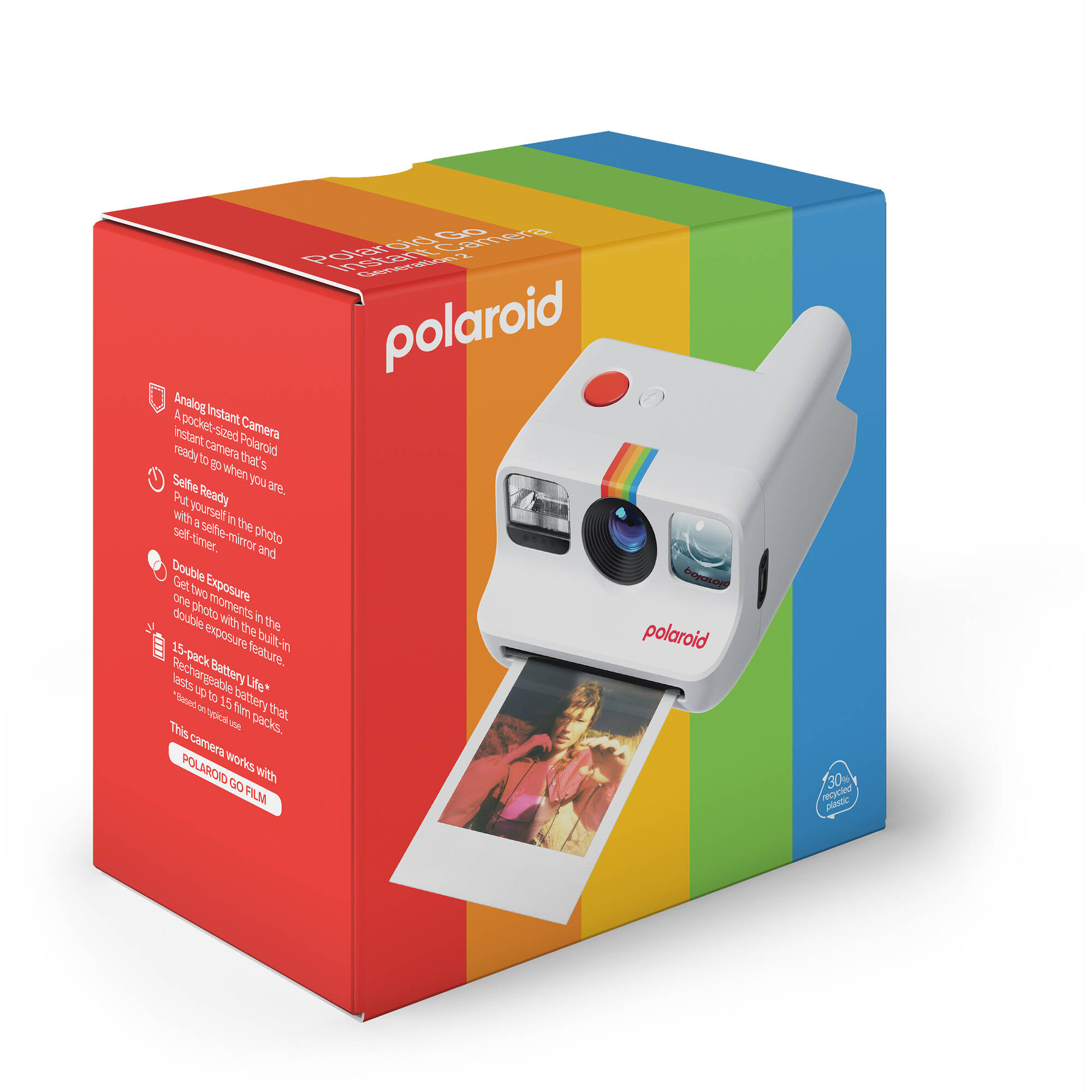 Polaroid Go Generation 2 Instant Film Camera (White)