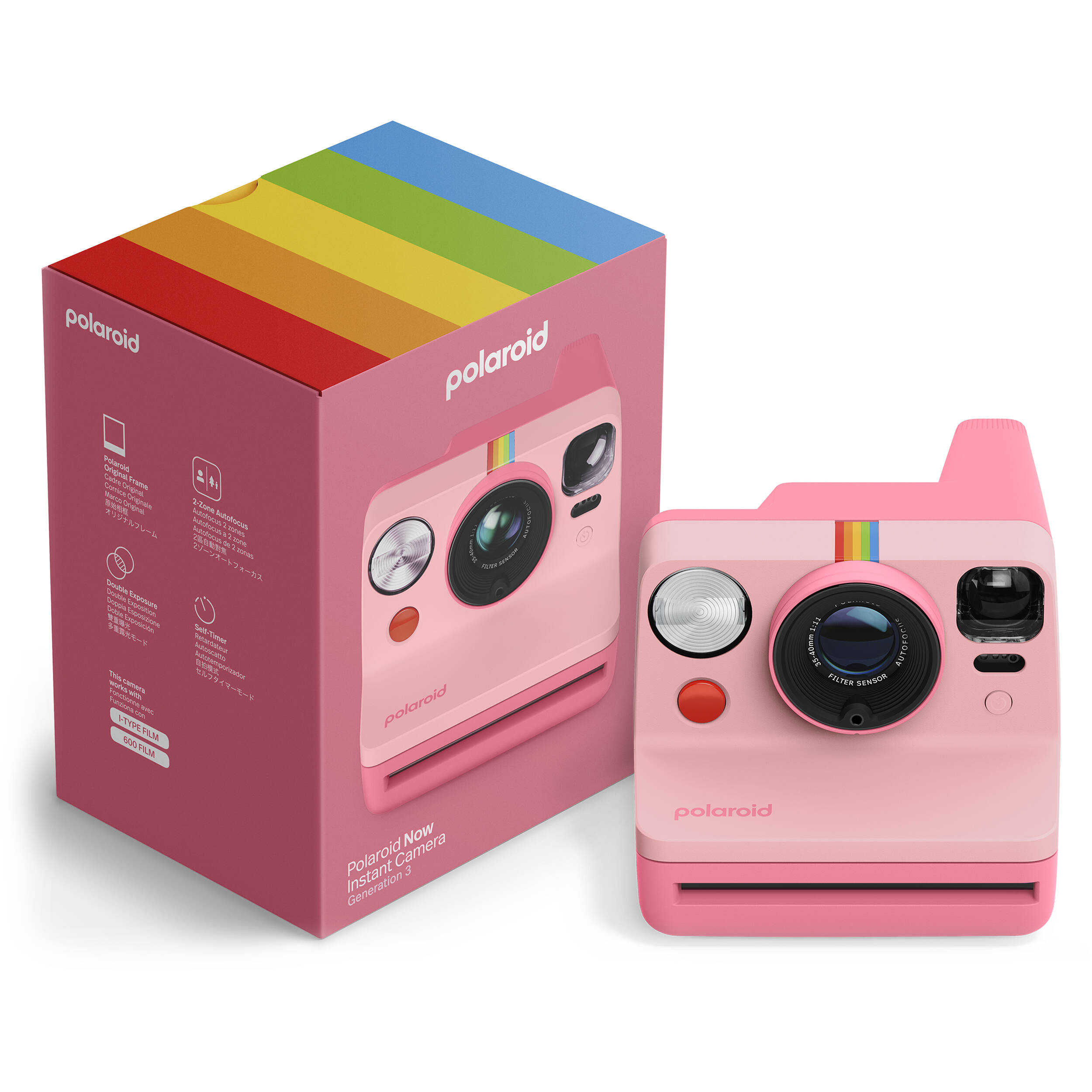 Polaroid Now Generation 3 i-Type Instantané caméra (Rose)
