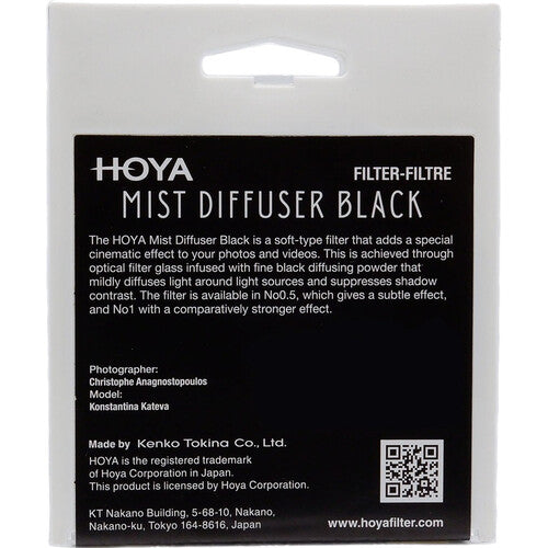 Hoya 52mm Mist Diffuser Black No. 1 Filter