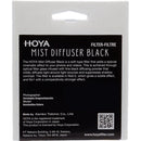 Hoya 62 mm Mist Diffuseur Noir Filtre n ° 1