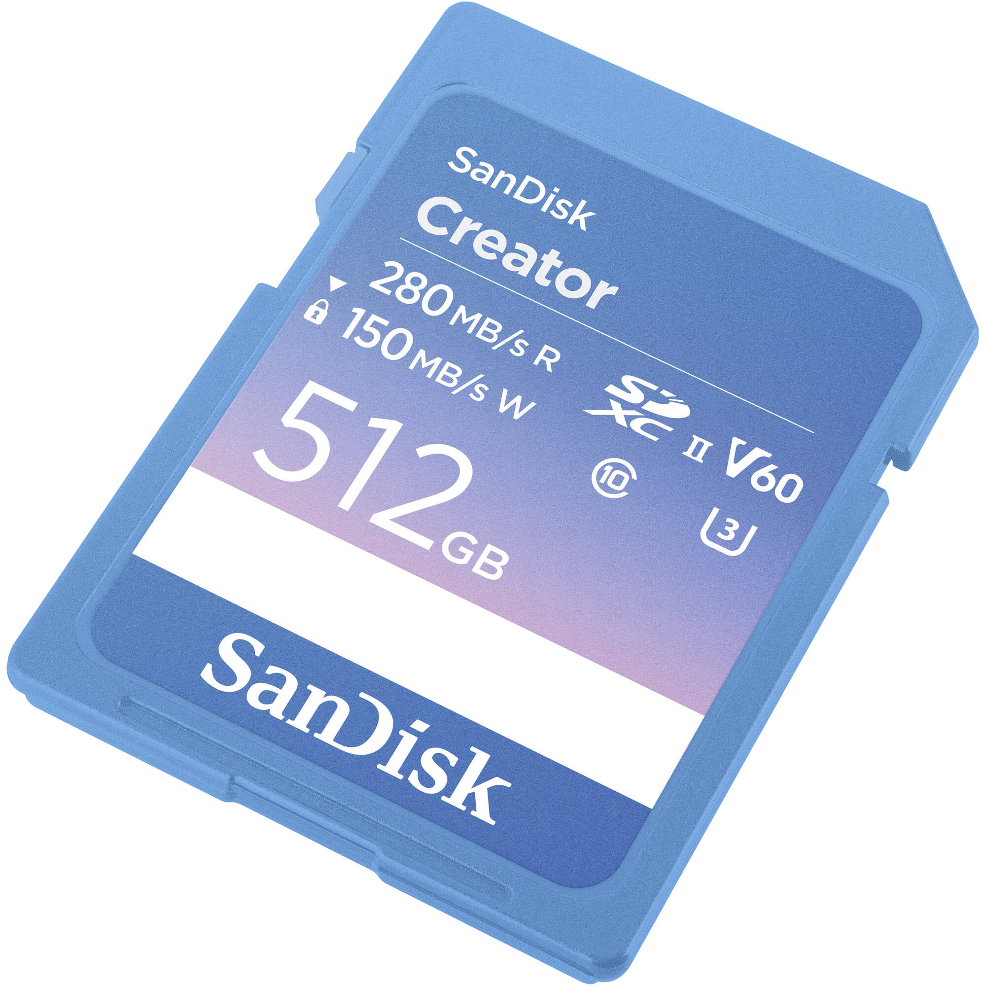 SanDisk 512GB Creator Series UHS-II SDXC Memory Card