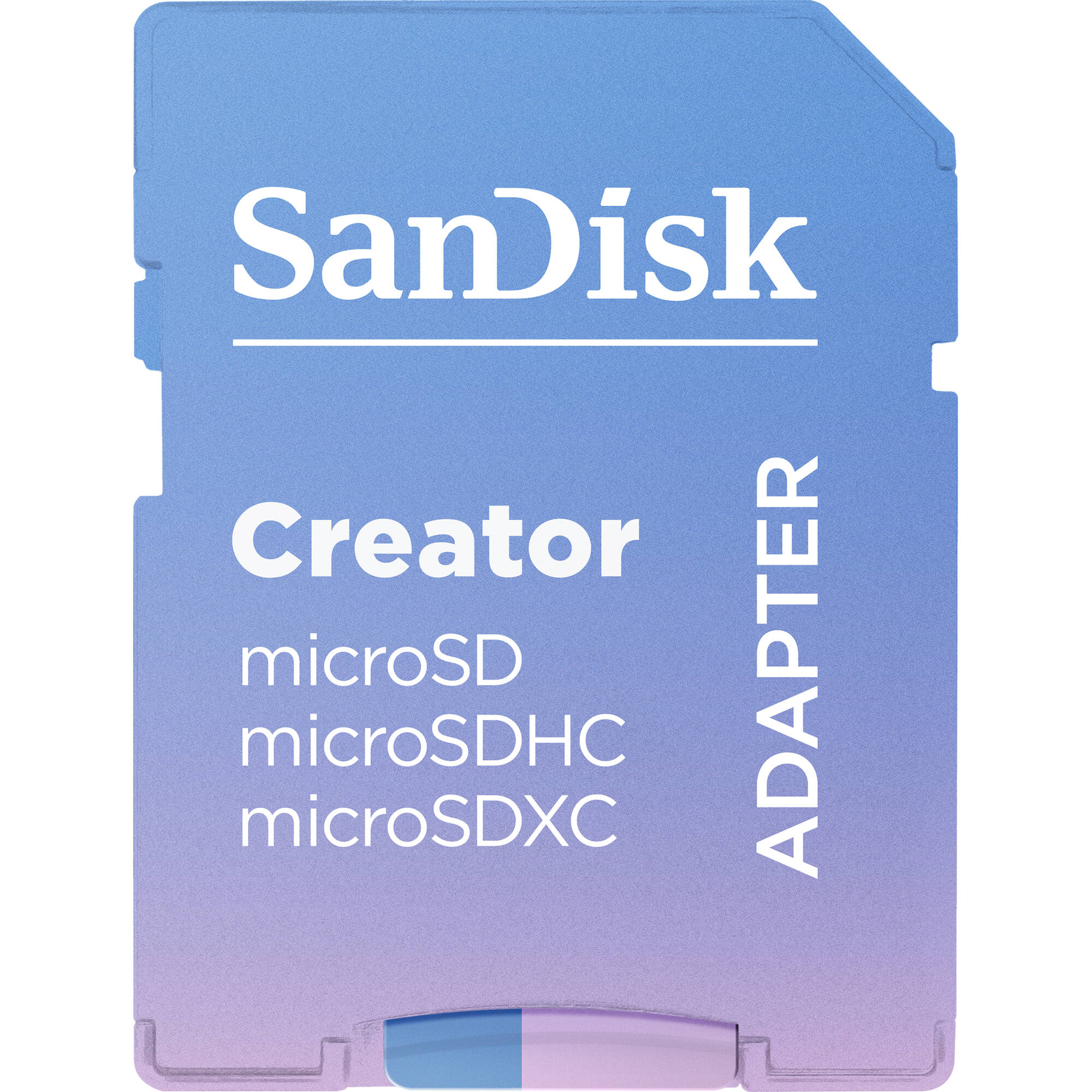 Carte mémoire microSDXC UHS-I SanDisk Creator Series 256 Go avec adaptateur SD