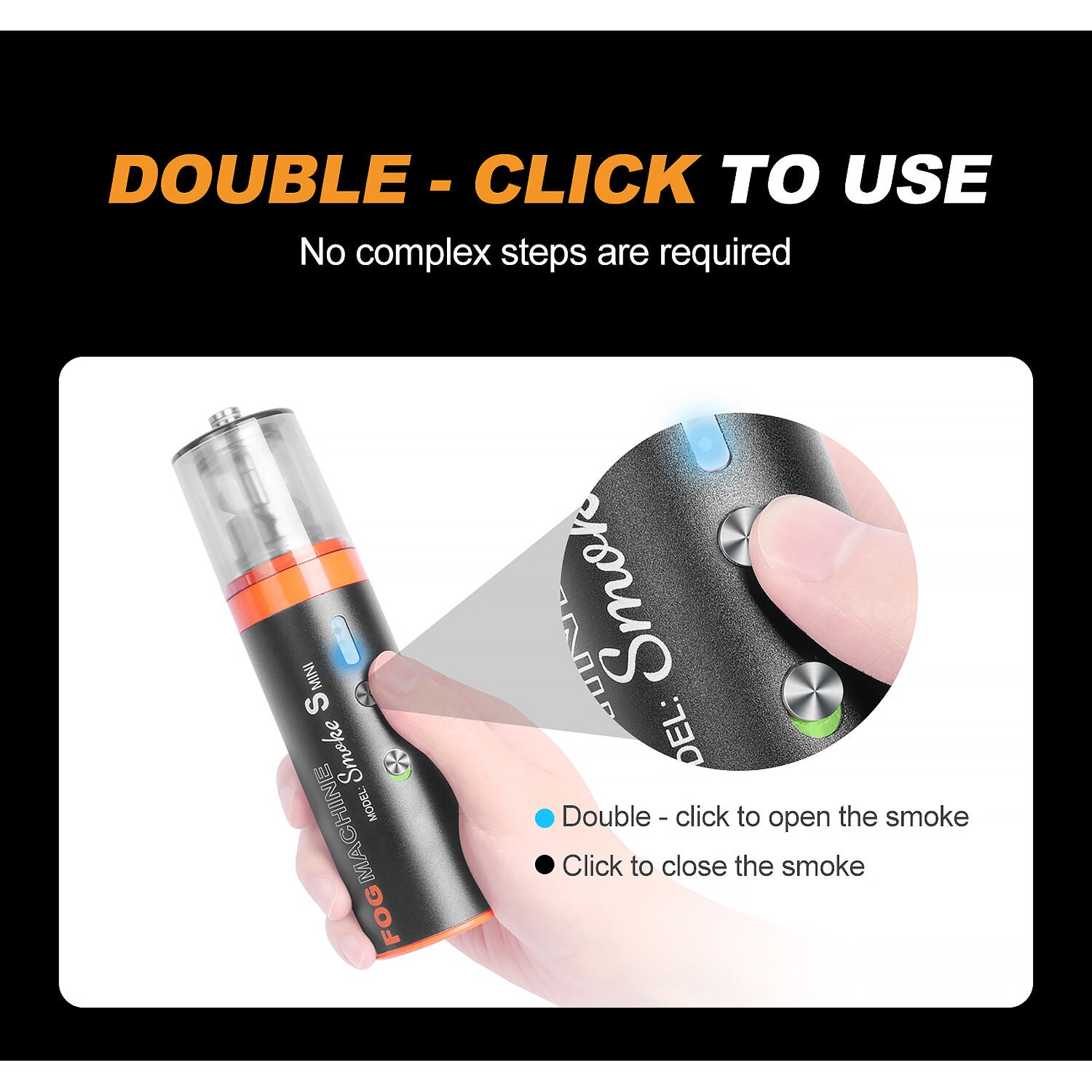 LENSGO Smoke S Mini All-in-One Handheld Fog Machine (15W)