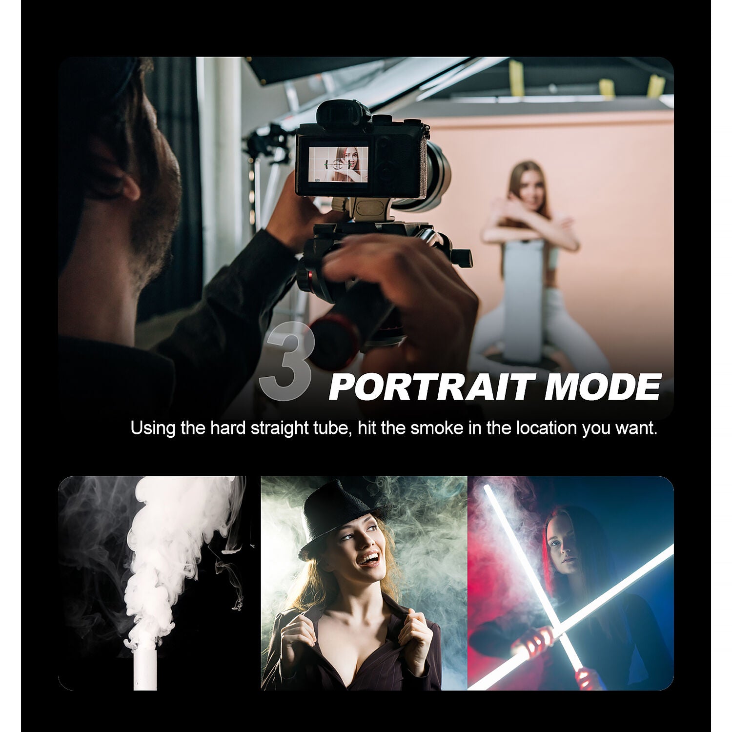 LENSGO Smoke S Mini All-in-One Handheld Fog Machine (15W)