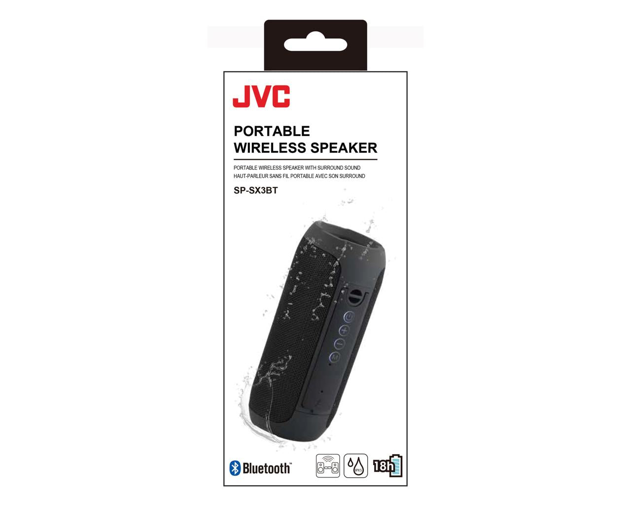 JVC SP-SX3BT Wireless Portable Speaker