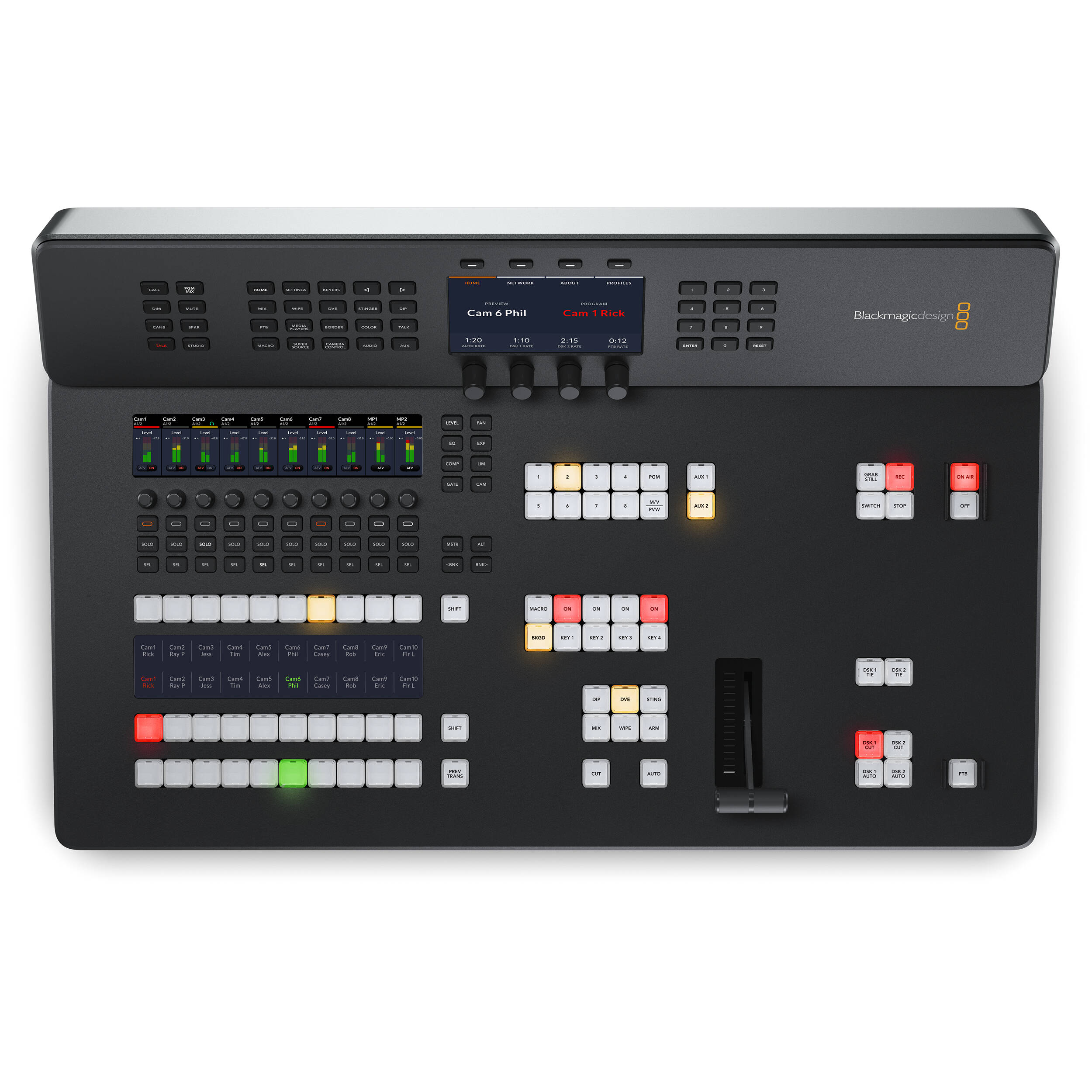 Blackmagic Design Atem Television Studio HD8 Switcher de production en direct