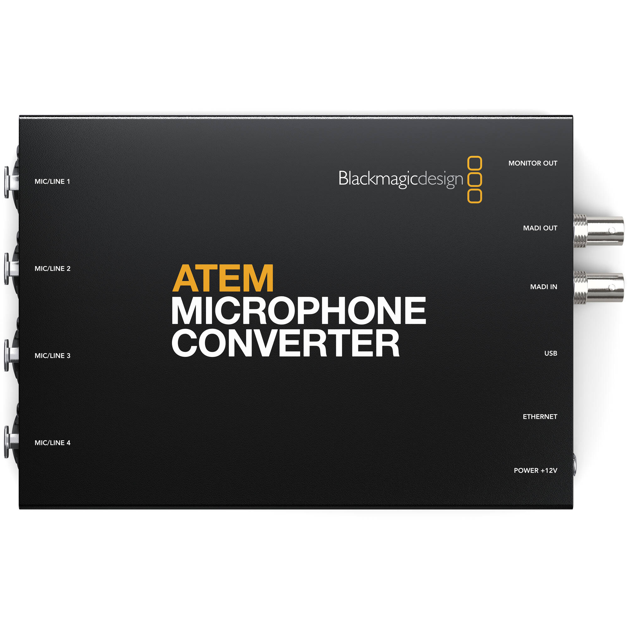 Blackmagic Design ATEM Microphone Converter with 12V DC Power Supply